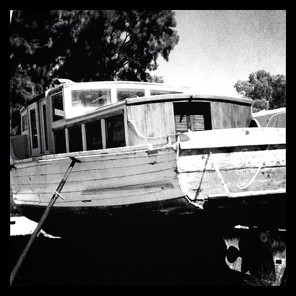 Boat Photograph - Should Be Called sheeza Lotta Werk by Kristie Brown