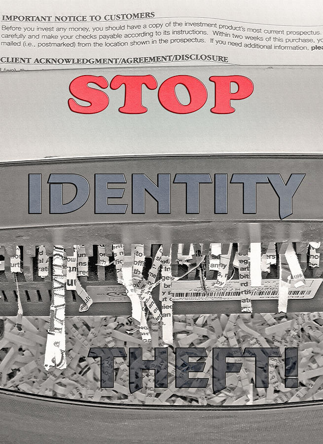 Shred Photograph - Shred Your Identity 2 by Steve Ohlsen