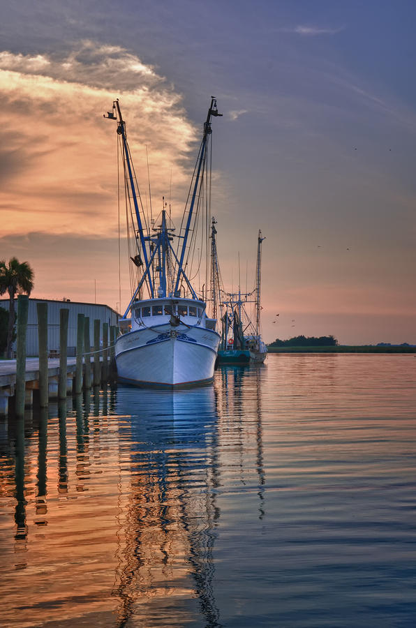 Shrimpin' Boats II Photograph by Brian Mollenkopf