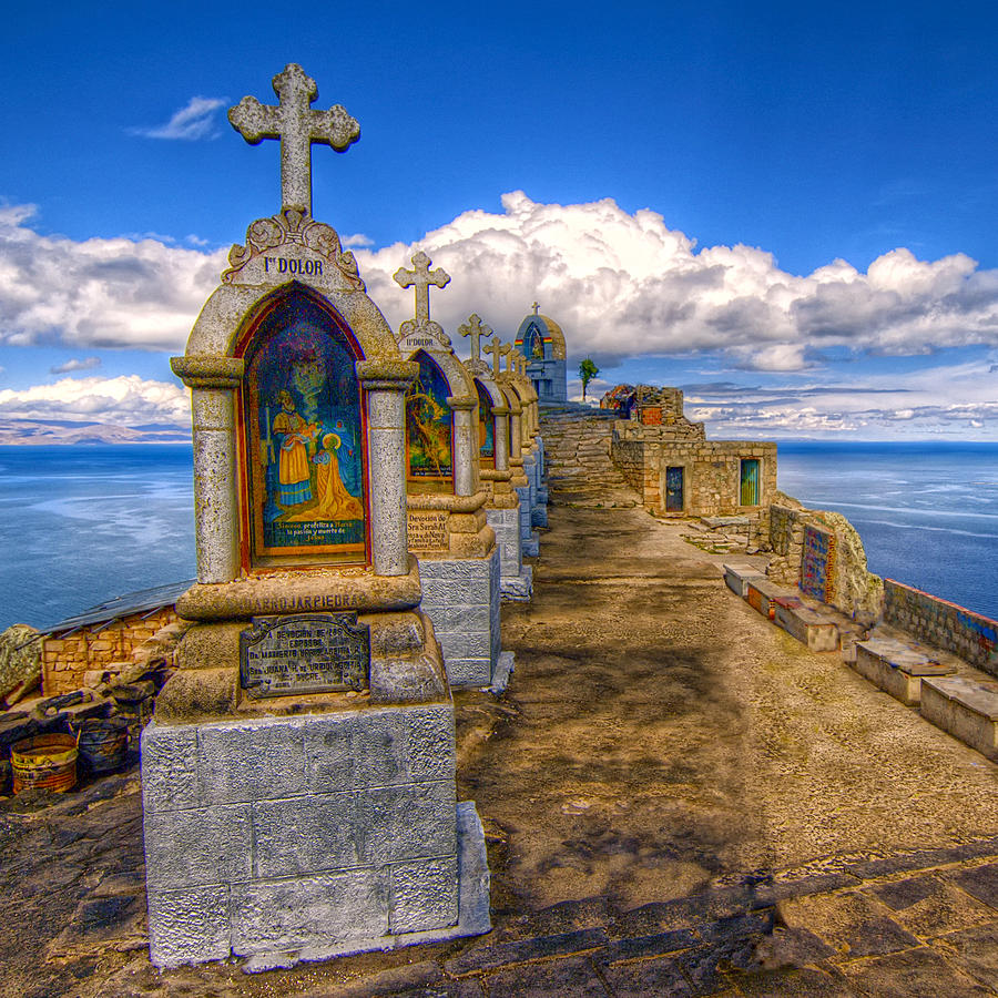 Shrines Above Lake Titicaca Photograph by Dominic Piperata