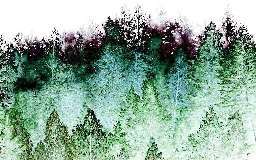 Tree Digital Art - Shrouded In Fog by Will Borden