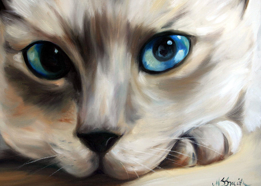 Siamese Cat Eyes Pastel