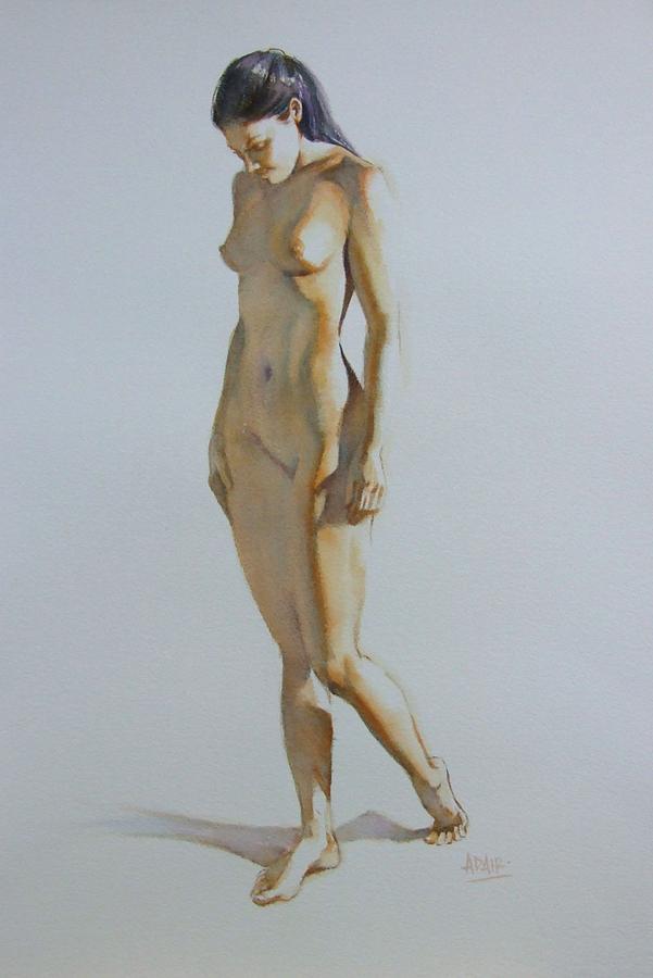 Nude Painting - Side Lights by Pauline Adair