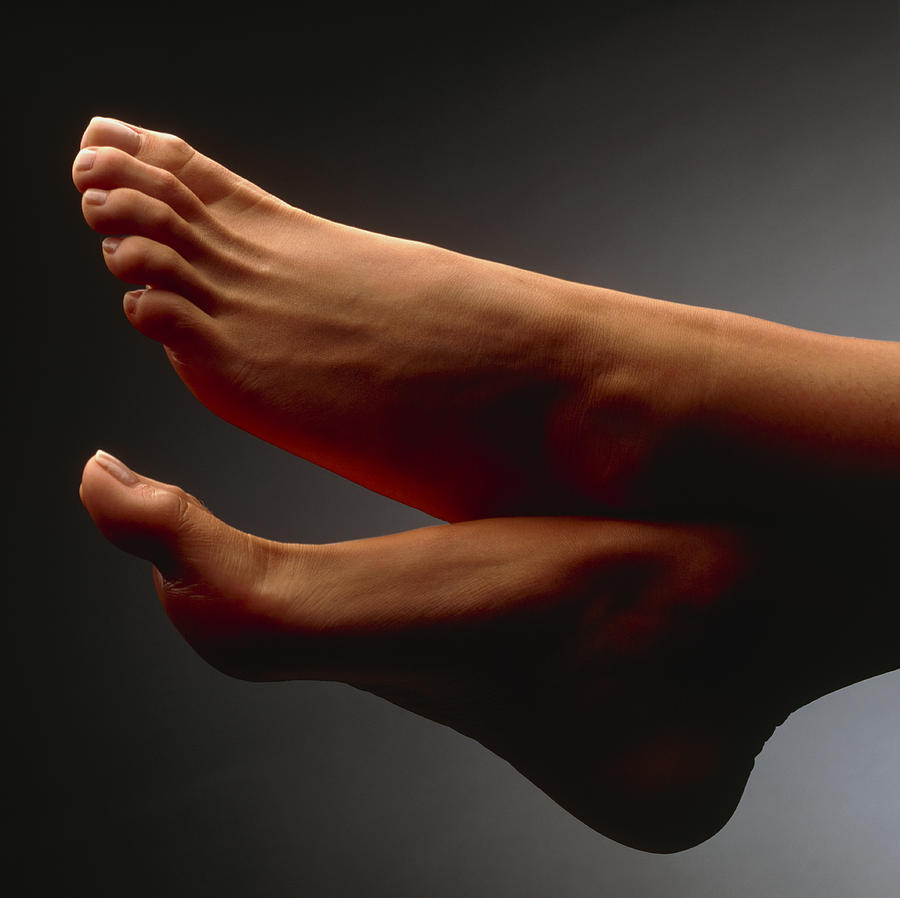 Top view of the healthy feet of a woman - Stock Image - P701/0016 - Science  Photo Library