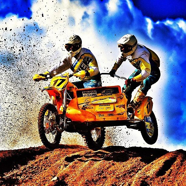 Motocross Photograph - #sidecarcross #sidecar #moto #motocross by Andy Johnson