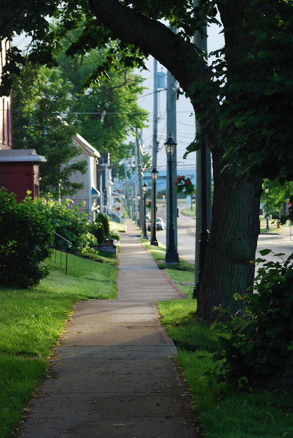 Sidewalk to the Sea in Charlottetown Photograph by Rebecca Christenson ...