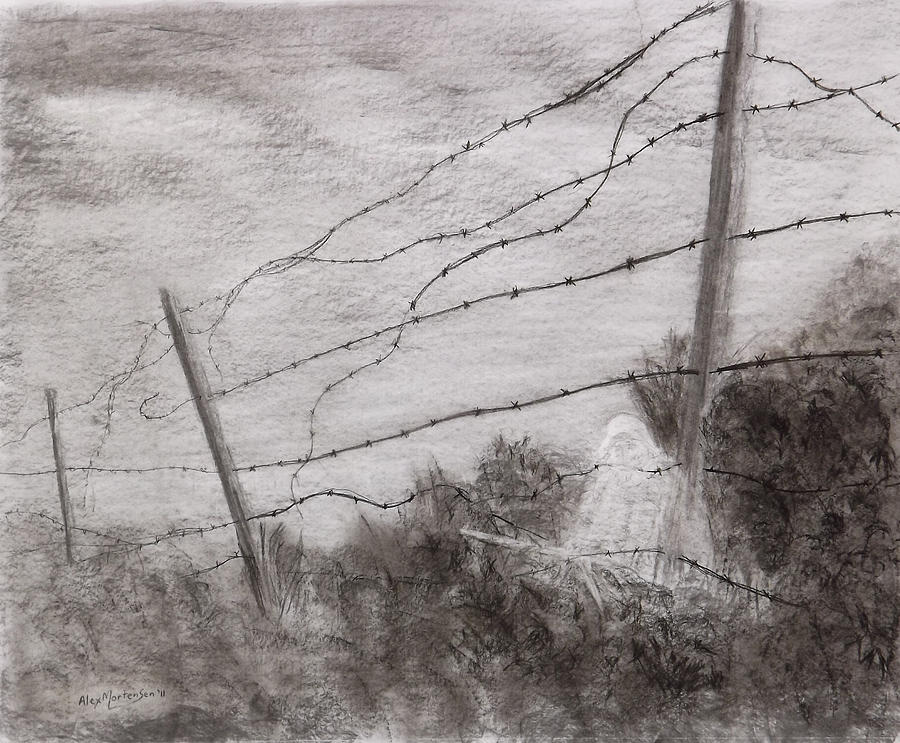 Siege Of Leningrad Wire Relict 2 Relict Drawing by Alex Mortensen