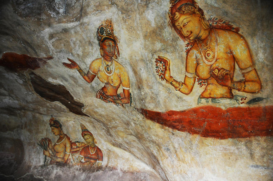 Sigiriya Fresco. Sri Lanka Photograph by Jenny Rainbow