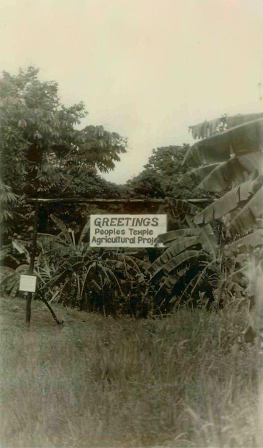 Sign At The Entrance Of Peoples Temple Photograph by Everett - Fine Art ...