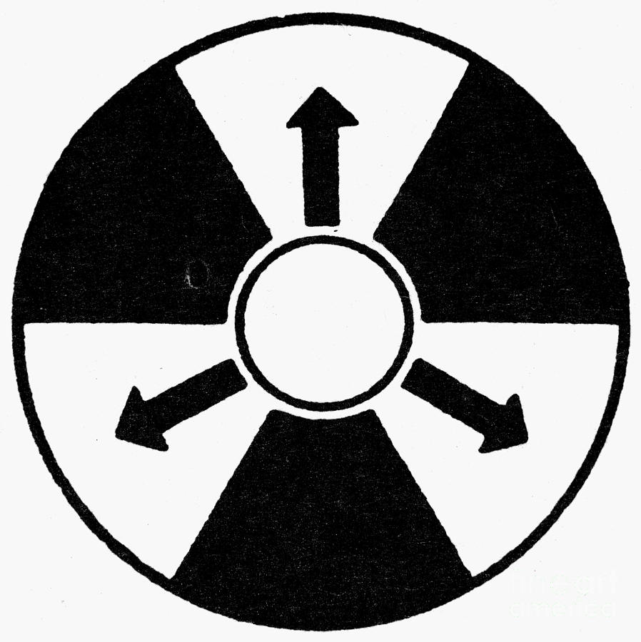 Sign Photograph - Sign: Nuclear Radiation by Granger