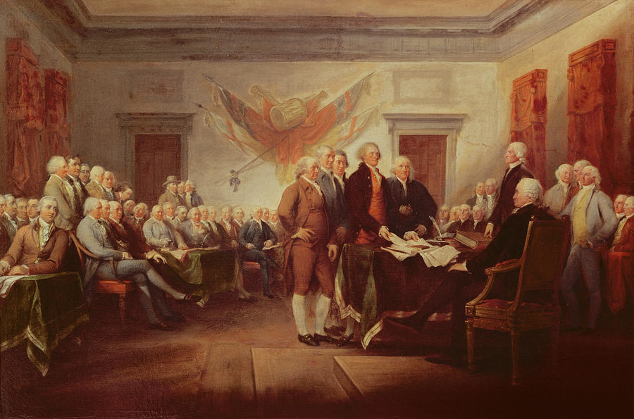 Signing The Declaration Of Independence by John Trumbull