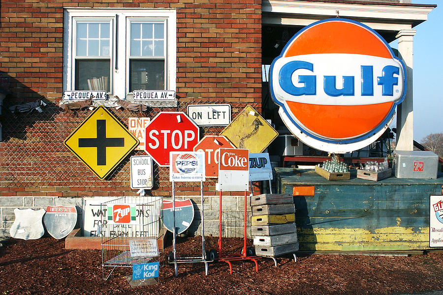 Sign Photograph - Signs Of The Time by Craig Leaper