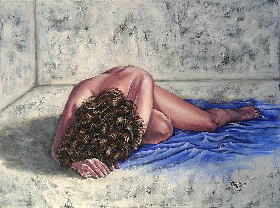 Nude Painting - Signs of yesterday by Maren Kunnas