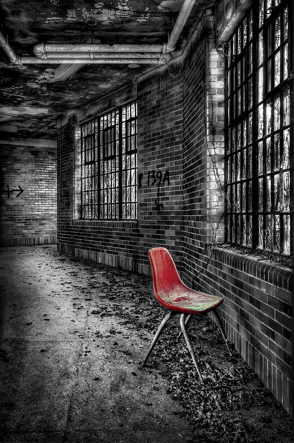 Chair Photograph - Silent Anticipations by Evelina Kremsdorf