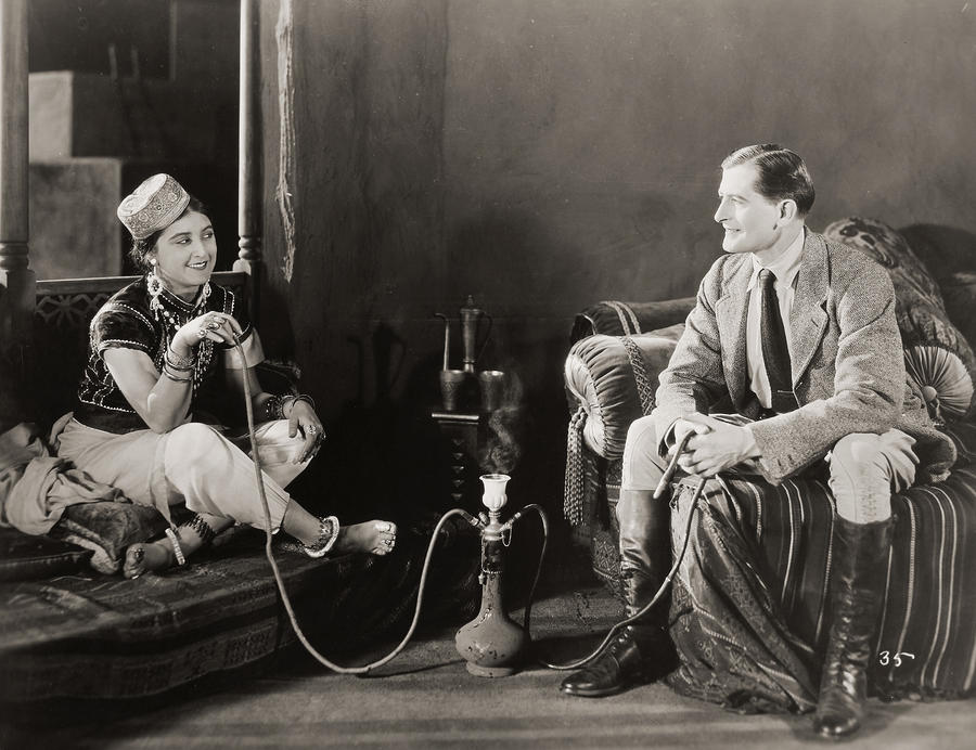 Smoking Photograph - Silent Film Still: Smoking by Granger