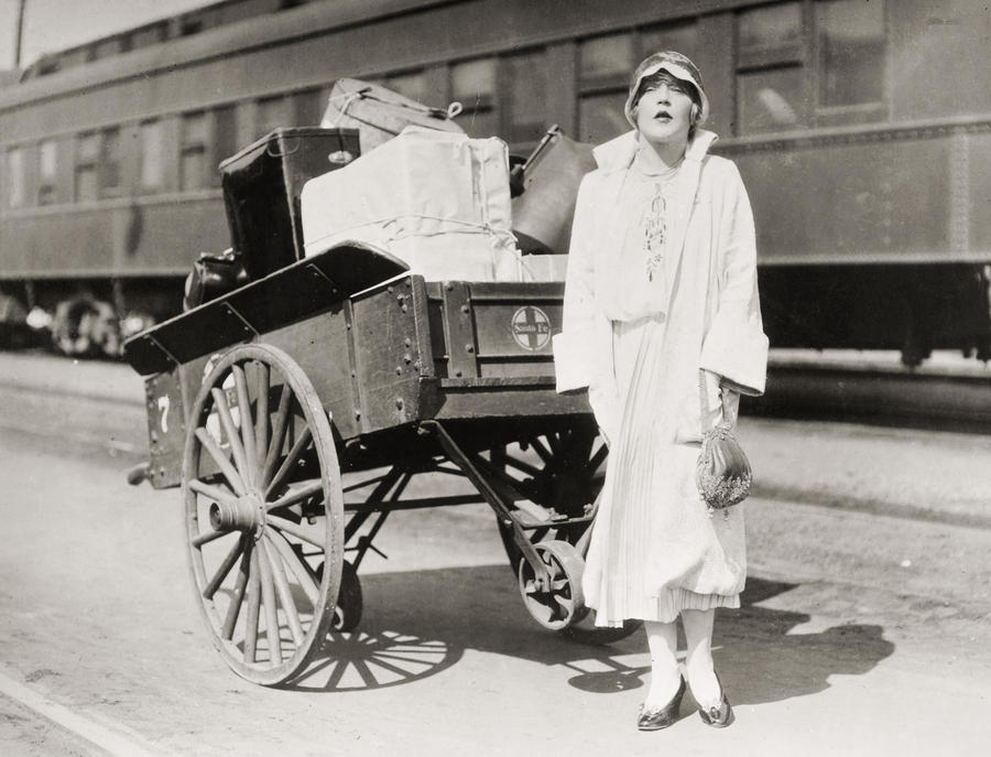 Silent Film Still: Trains Photograph by Granger