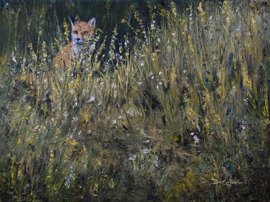 Wildlife Painting - Silent Gaze by Dee Carpenter