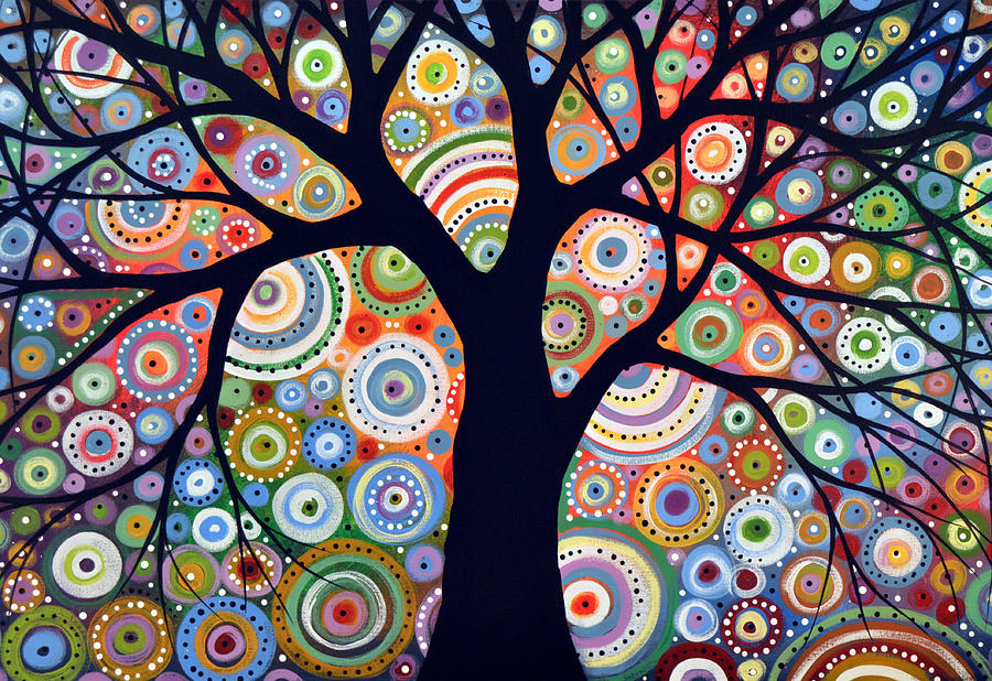 Tree Painting - Silent Surrounding by Amy Giacomelli