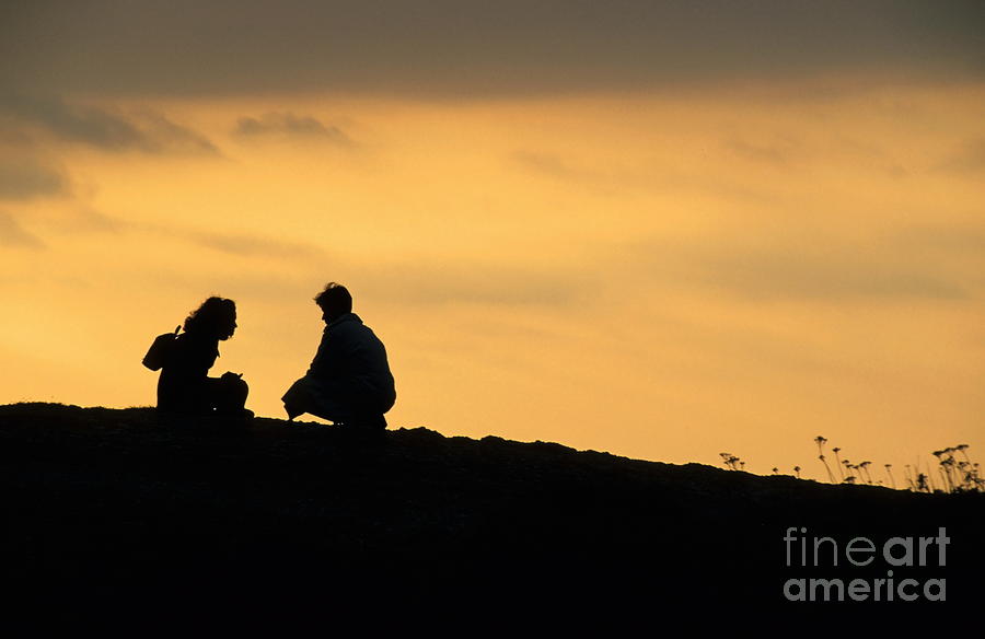 Sunset Couple Silhouette