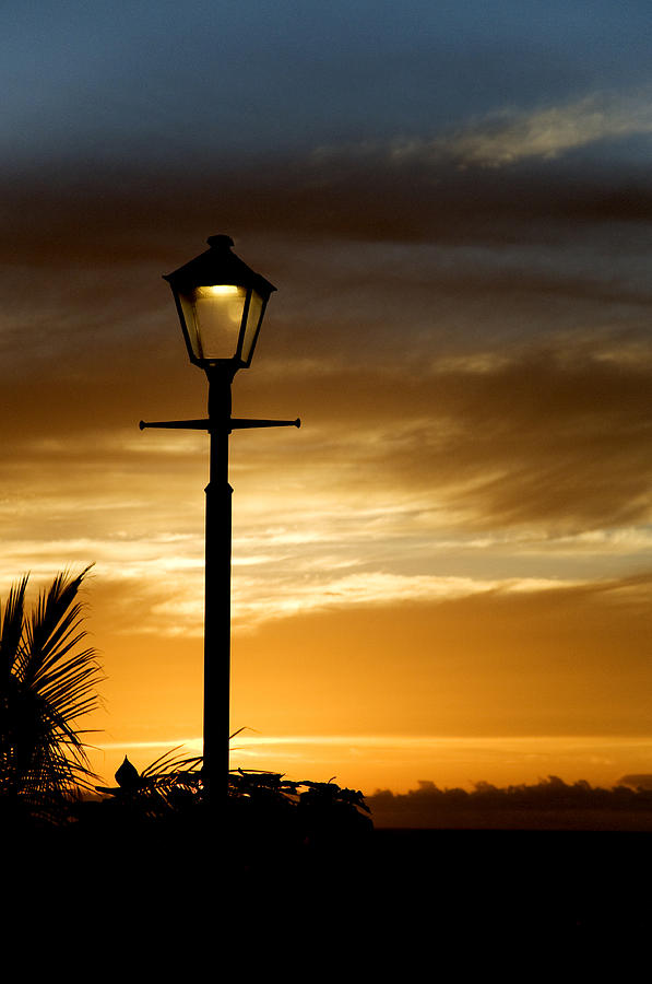 Silhouette of a street lamp Photograph by Fabrizio Troiani
