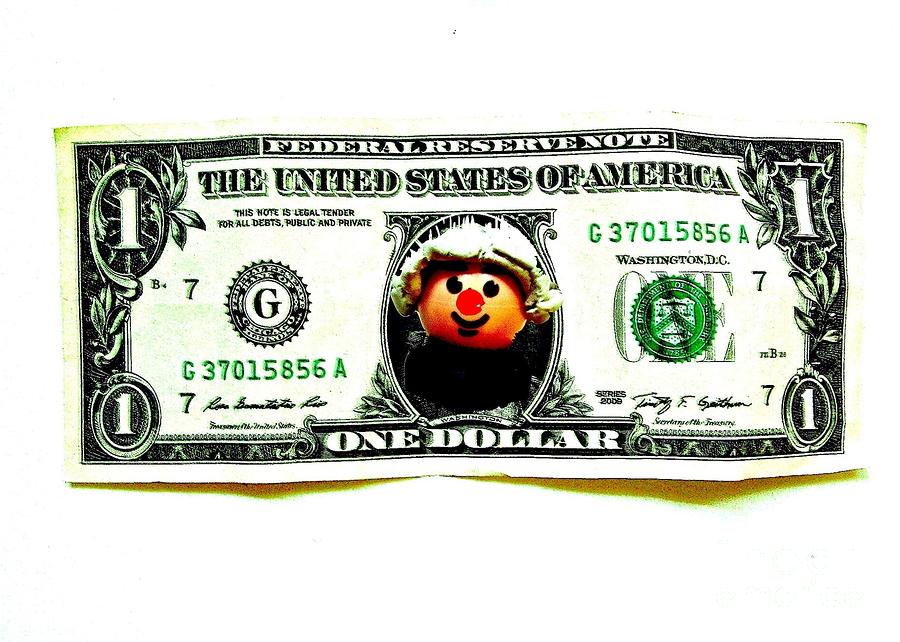 George Washington Photograph - Silly Dollar by Ricky Sencion