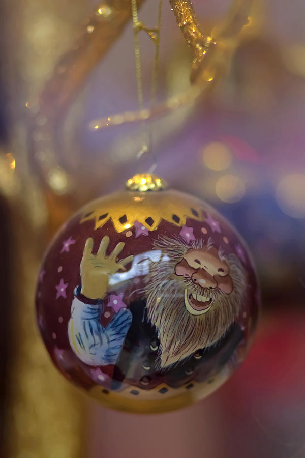 Silly Guy On  X-mas Ornament Photograph by Sven Brogren