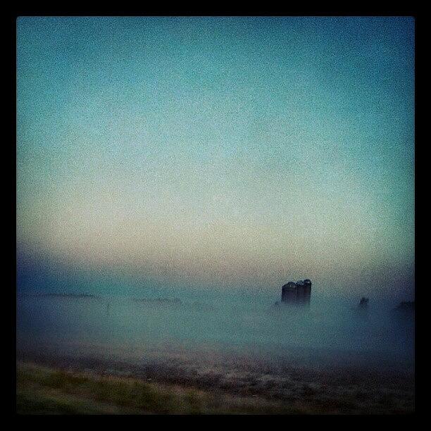 Fog Photograph - #silo In The #fog At #sunrise by Andrew Maciejewski