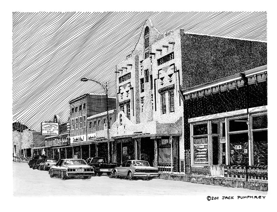 Silver City New Mexico Drawing by Jack Pumphrey