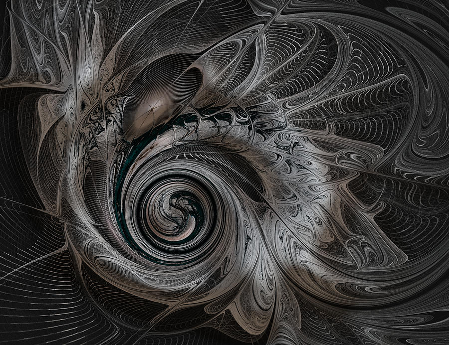 Silver Spiral Digital Art by Amanda Moore
