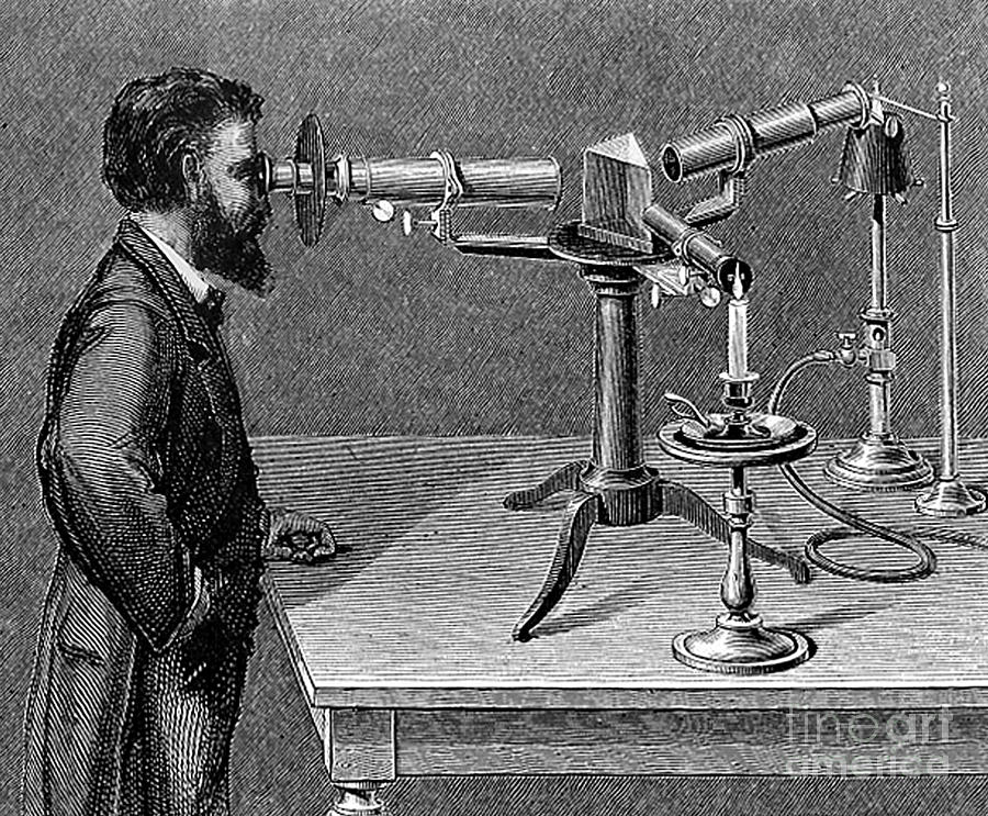 Simms Spectroscope, 1830 Photograph by Science Source Fine Art America