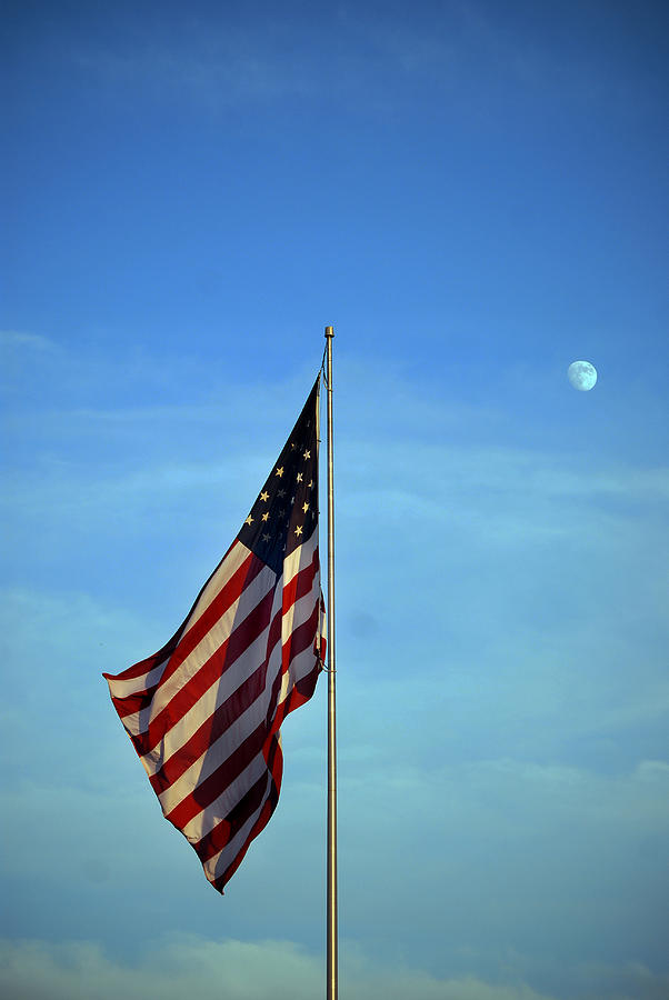 Flag Photograph - Simple Patriotism by Skip Willits