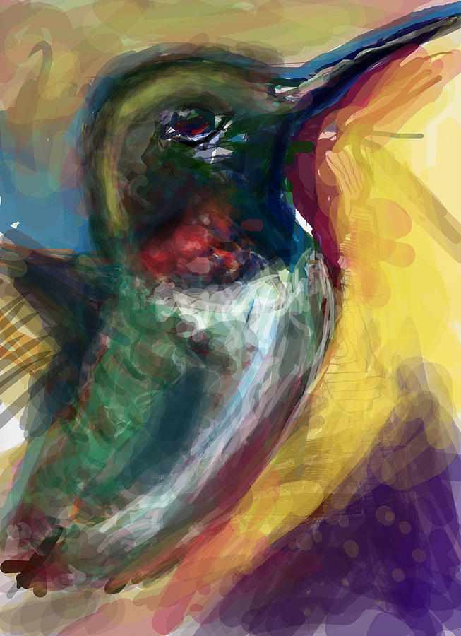 Hummingbird Digital Art - Simple Sugar Will Do by James Thomas