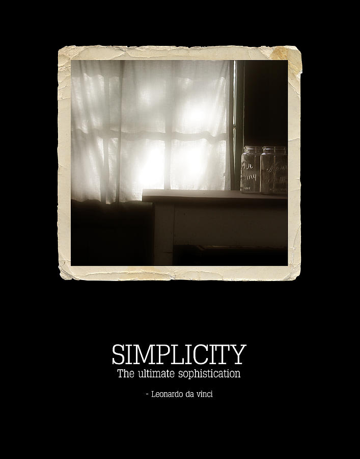 Simplicity Photograph by Bonnie Bruno