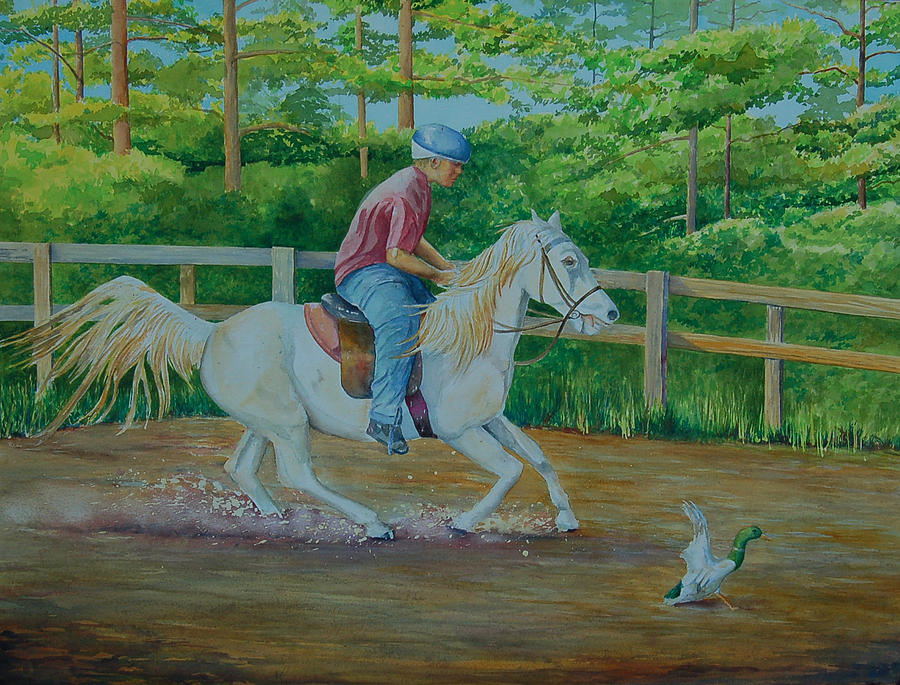 Horse Painting - Sinbad by AnnaJo Vahle
