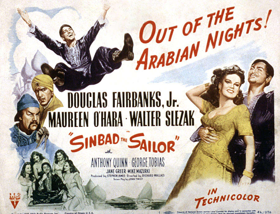 Movie Photograph - Sinbad The Sailor, Walter Slezak by Everett