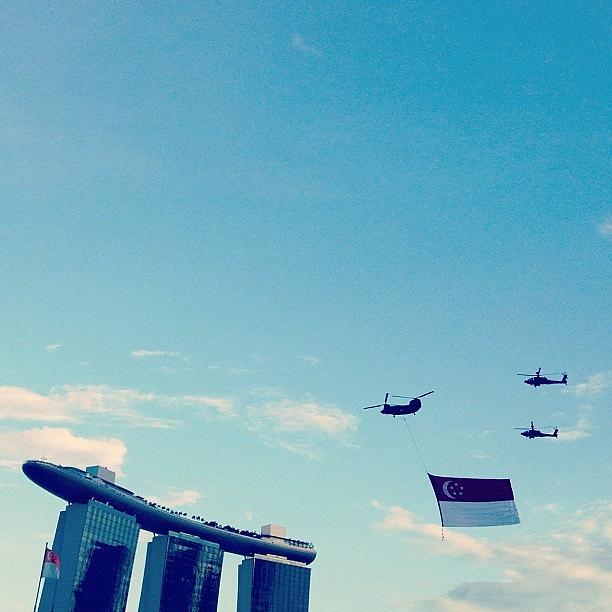 Skyline Photograph - #singapore #sgig #sky #rsaf #airforce by Gabriel Kang