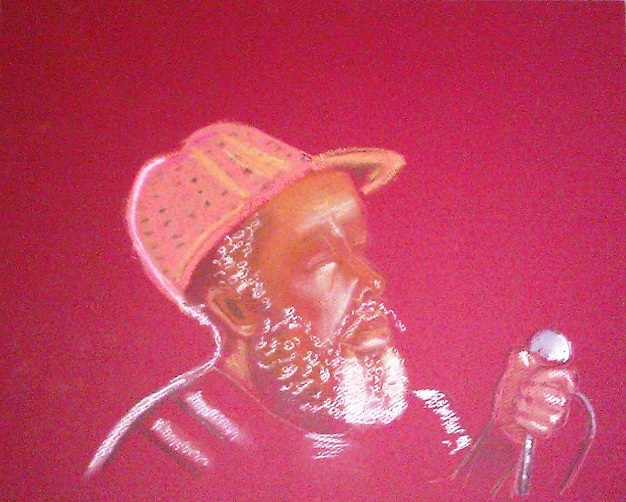 Singer Man Painting by Lorna Lorraine