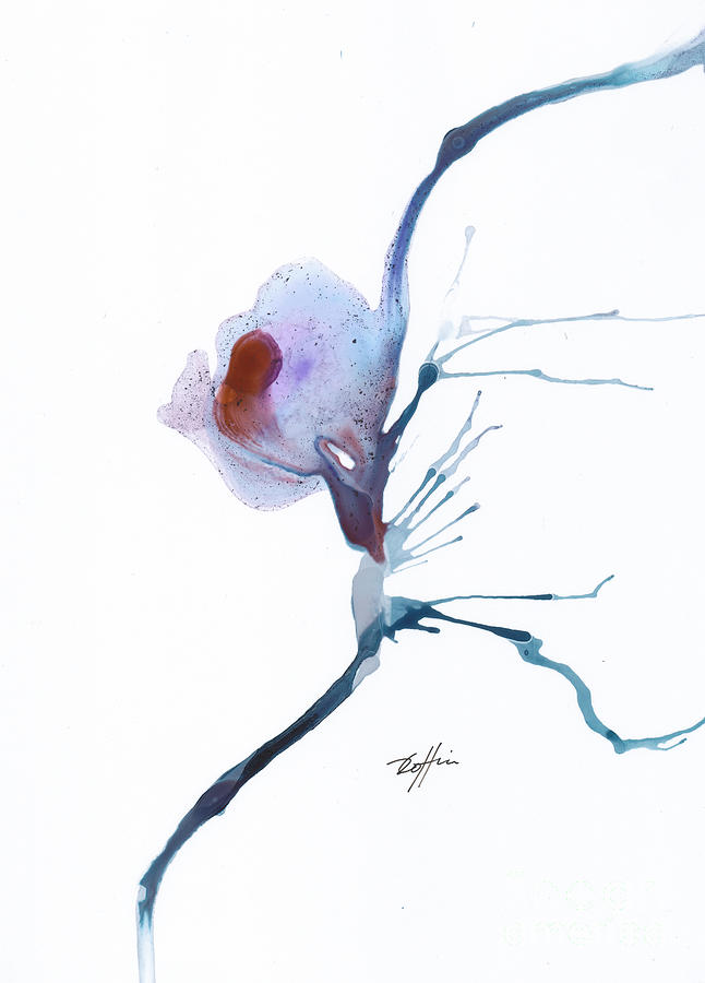 Single Flower-1 Painting by David W Coffin - Fine Art America