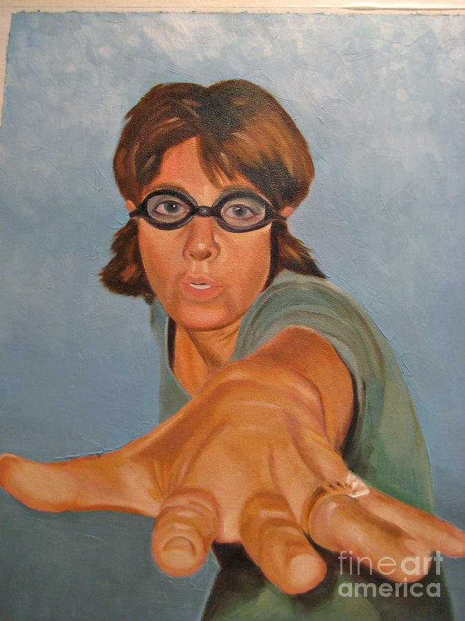 Portrait Painting - Sink Or Swim by Cynthia Mozingo Portrait Painting - Sink Or Swim by Cynthia Mozingo