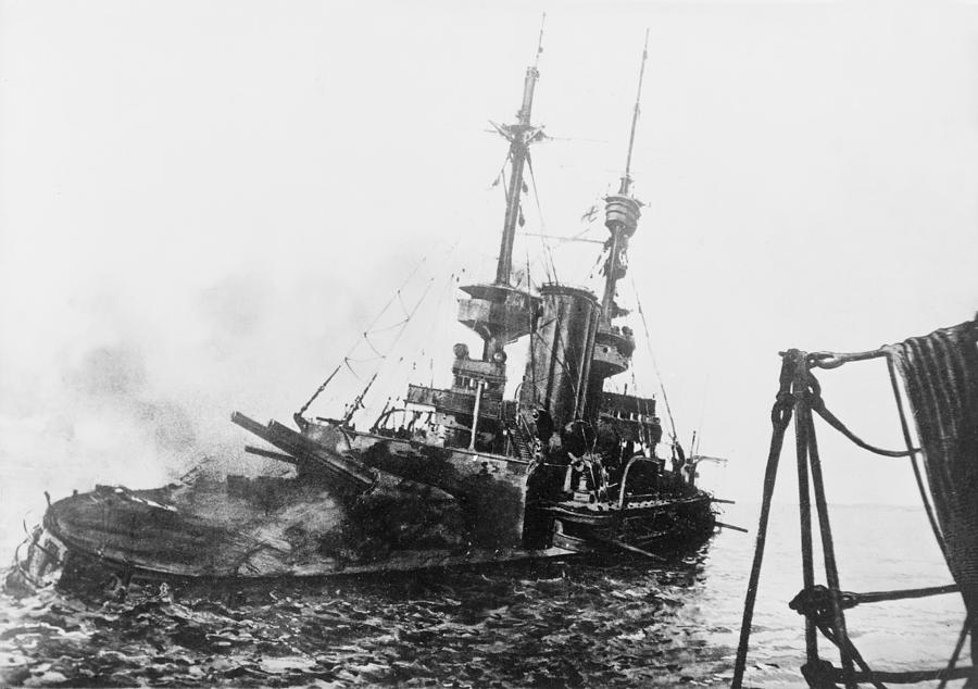 Sinking of British ship - Irresistible Photograph by International  Images