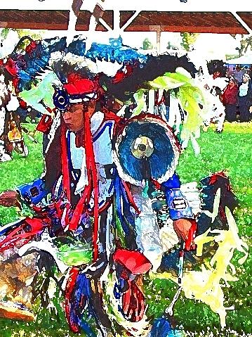 Sioux Valley Dakota Nation Pow Wow Mixed Media by Bruce Ritchie