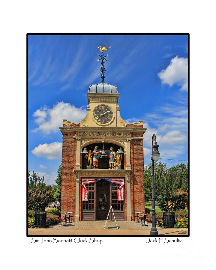 Clock Shop Photograph - Sir John Bennett Clock Shop by Jack Schultz