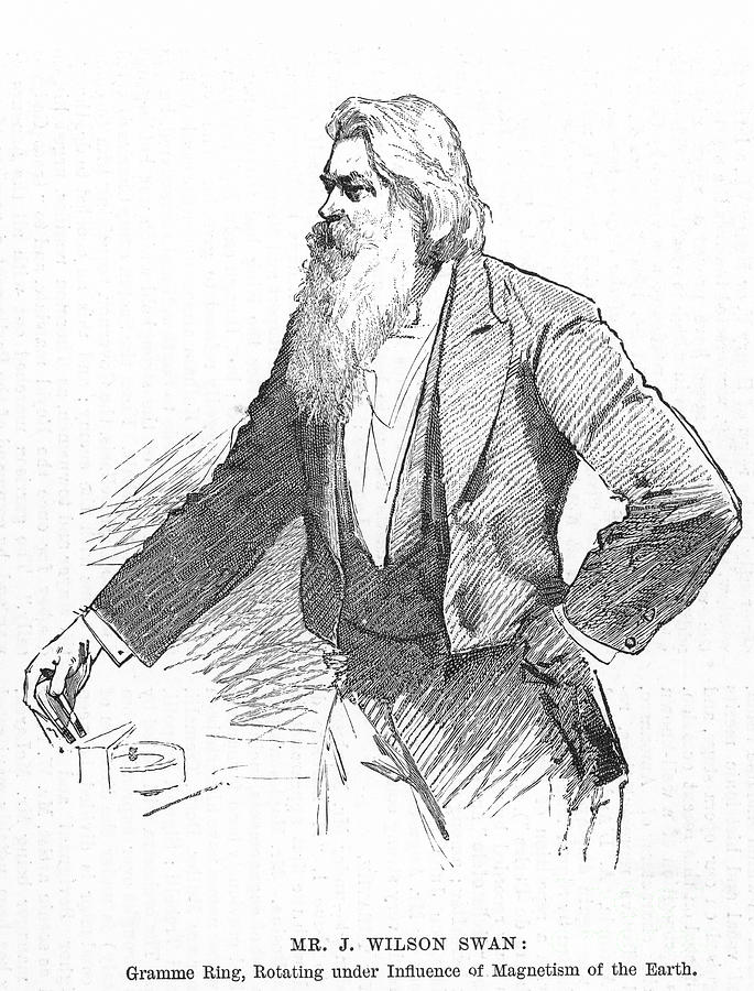 Sir Joseph Wilson Swan Photograph by Granger