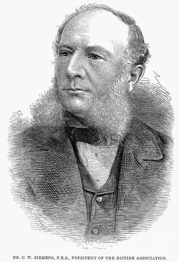 Portrait Photograph - Sir William Siemens by Granger