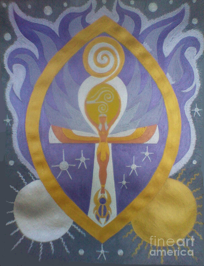 Sirius Goddess - Sold Painting by Michelle Collier