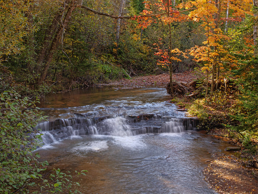 Siskiwit Falls in the Fall  Photograph by Thomas Young