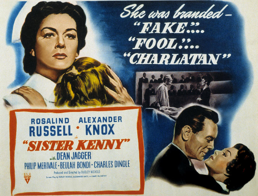 Movie Photograph - Sister Kenny, Rosalind Russell, Dean by Everett