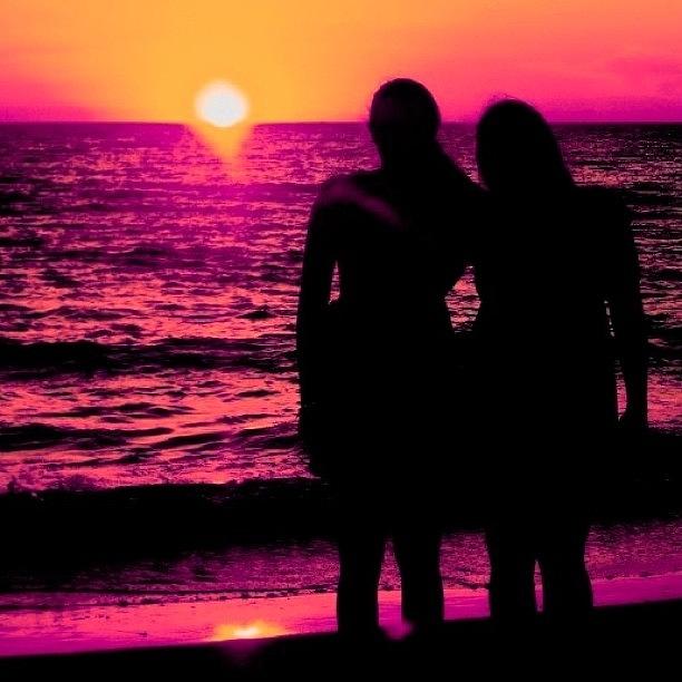 Summer Photograph - Sisters #beach #summer #florida #sunset by Jessie Schafer