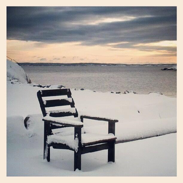 Winter Photograph - Sit Down And Get Cold by Thomas Berger