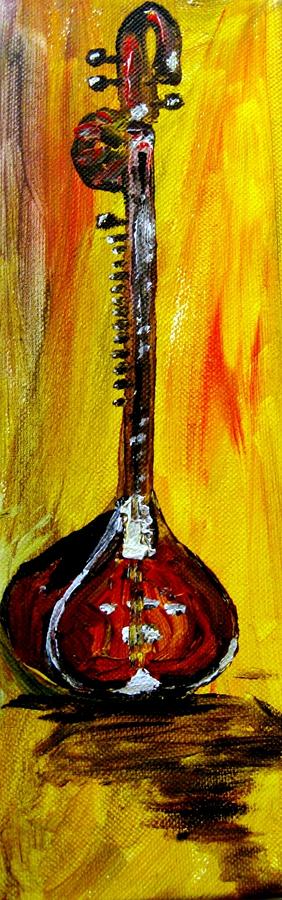 Sitar 1 Painting by Amanda Dinan
